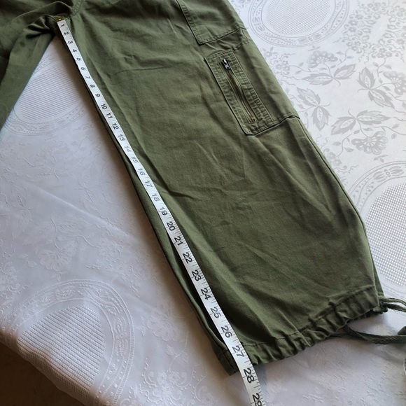 Forever 21 High-Rise Army Green Cargo Utility Joggers Pants Women’s Size M - Picture 9 of 16